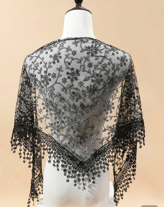 Floral shawl